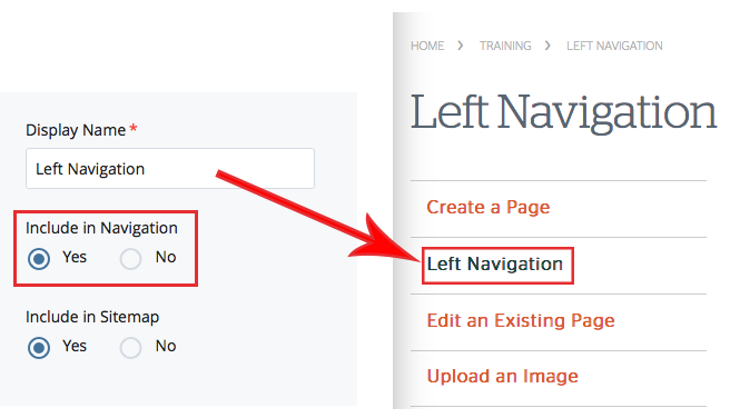 Folder settings in Cascade CMS